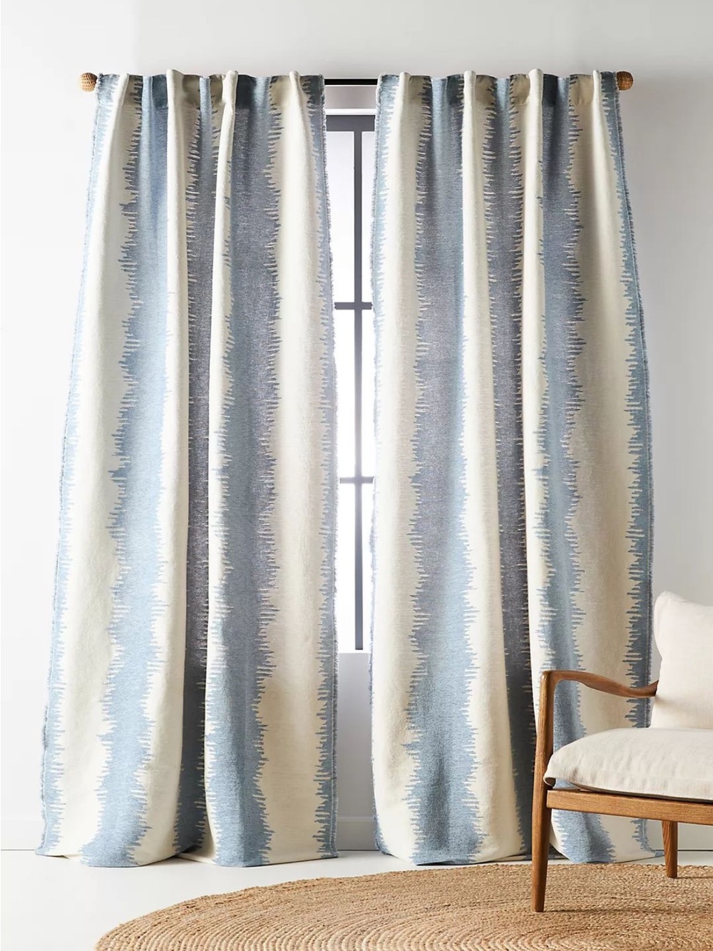 Anthropologie Maiko Jacquard Curtain Panels (4)
